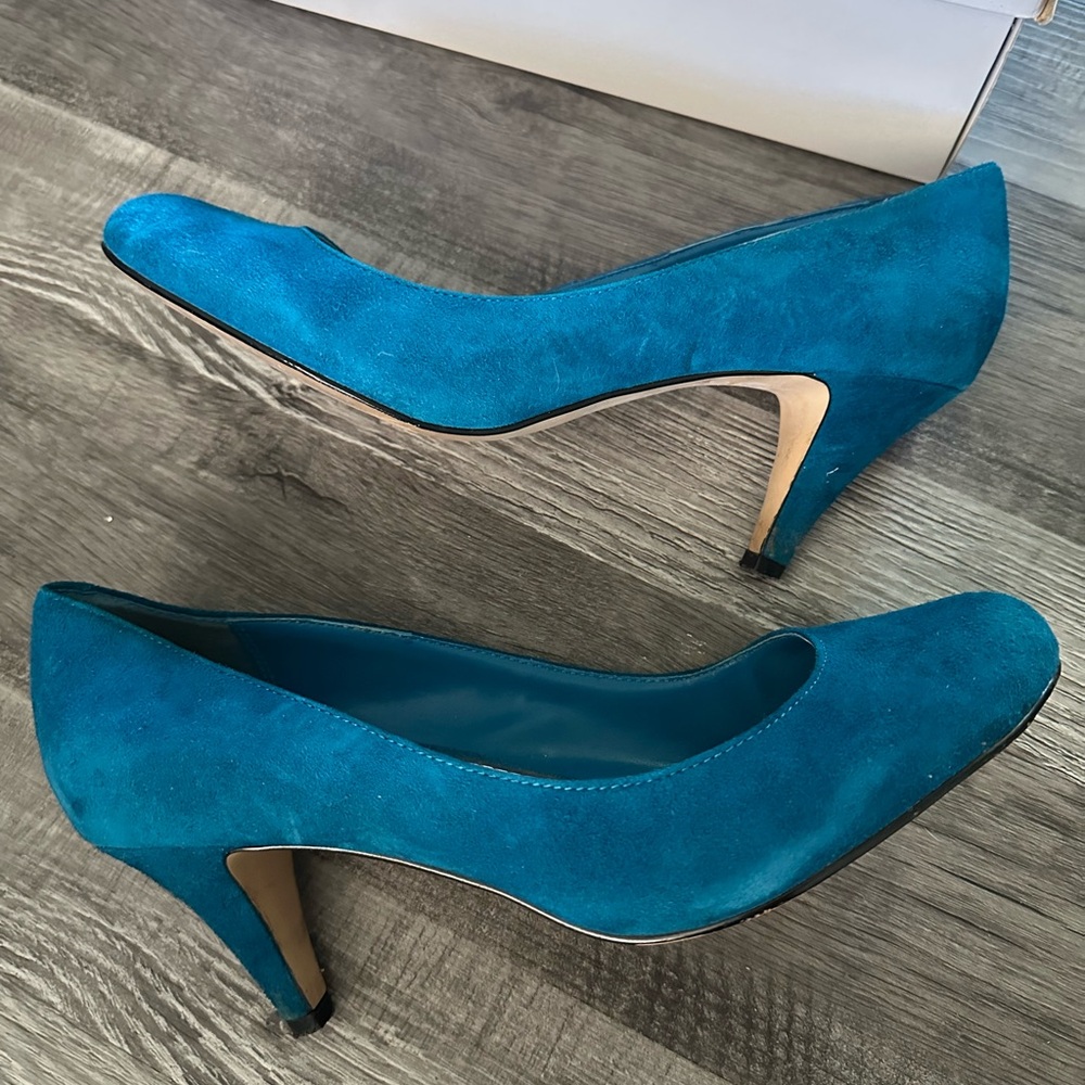 Steve Madden Teal Suede Heels